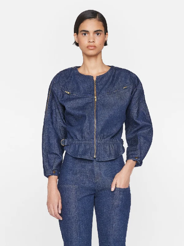 Slouchy Zip Up Jacket -- Rinse Wool Jacket Cashmere Jacket Tweed Jacket