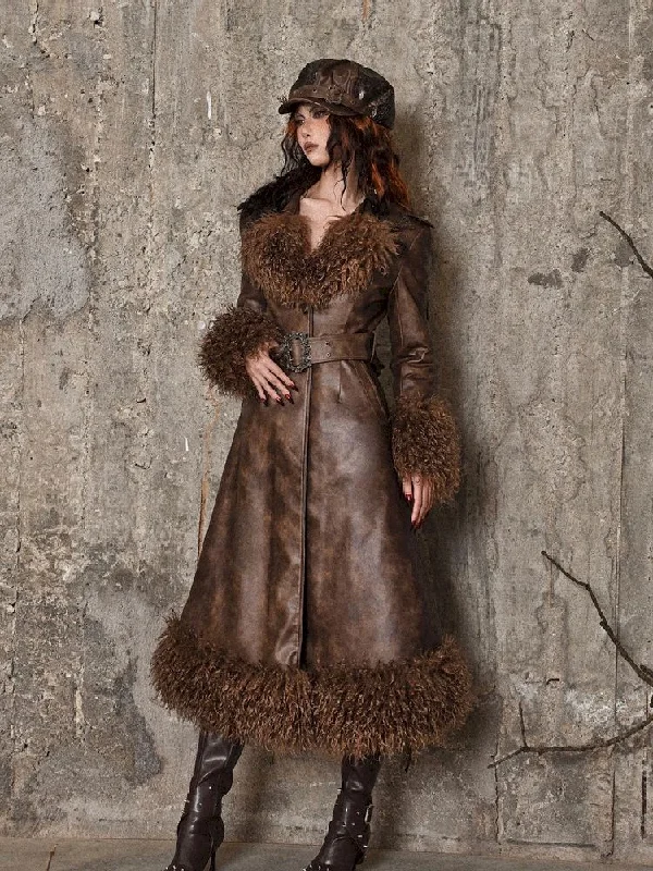 Wool Thickened Waisted Merad Sandwich Coat【s0000005225】 Trench Wool Cashmere