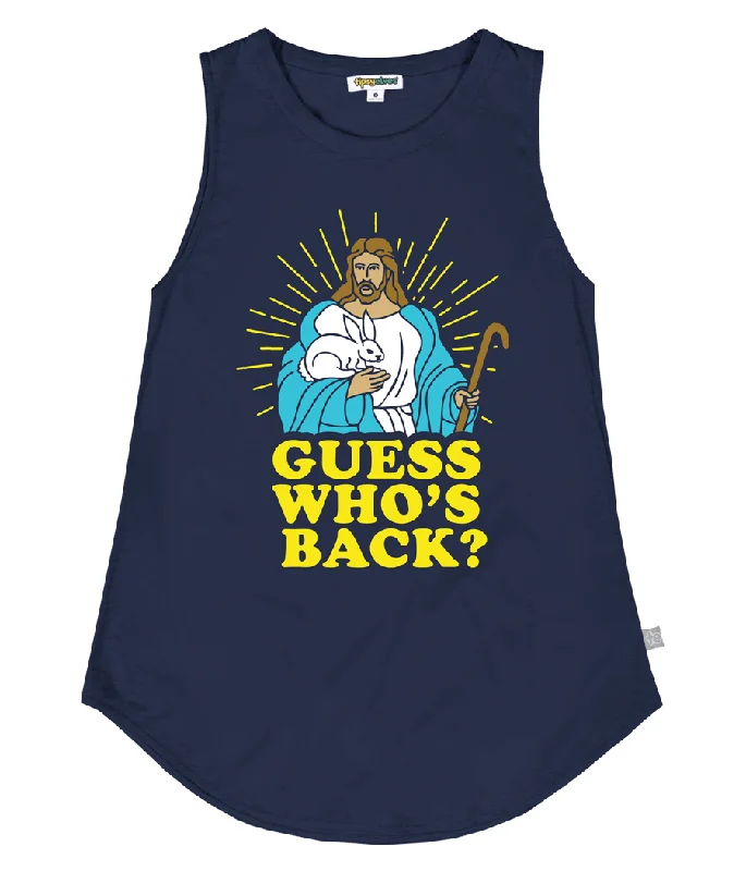 Women's Guess Who's Back Tank Top soft tank top