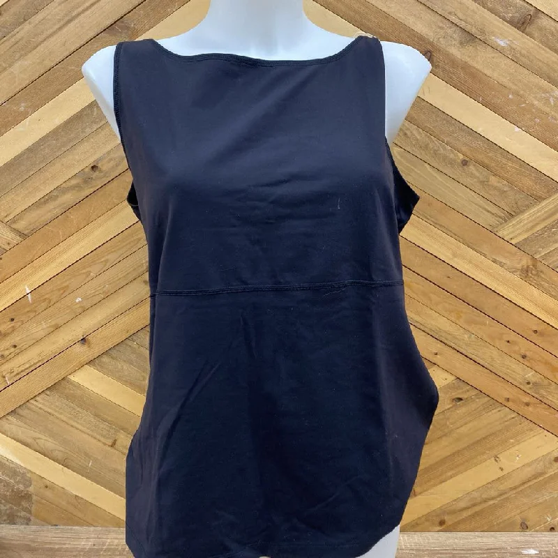 Eddie Bauer- Tank top - MSRP $38: Black -women-Xl sheer tank top