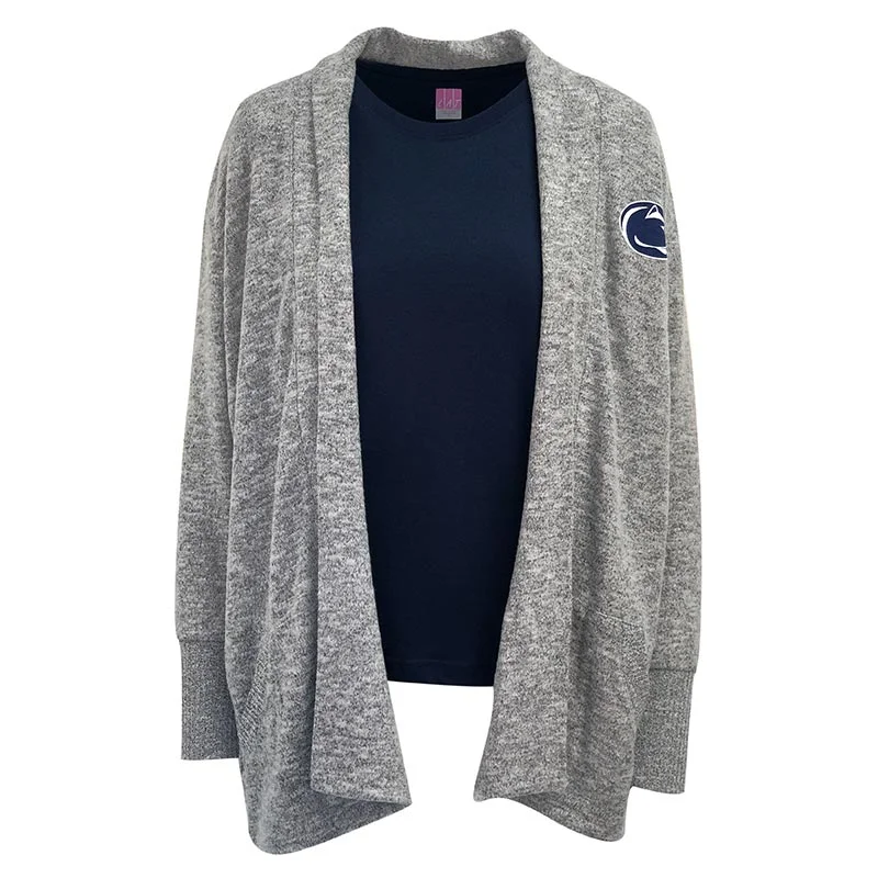 Chicka-D Ladies Cozy Cardigan Front Pockets Side Pockets Patch Pockets
