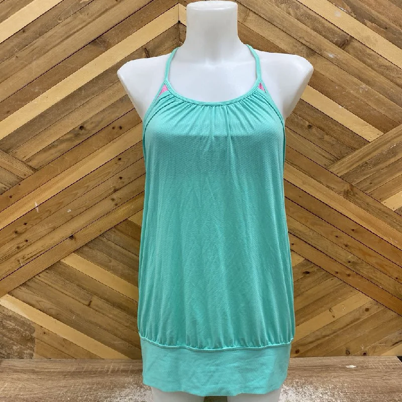 Lululemon- Tank top: Teal Pink -women-SM grey tank top