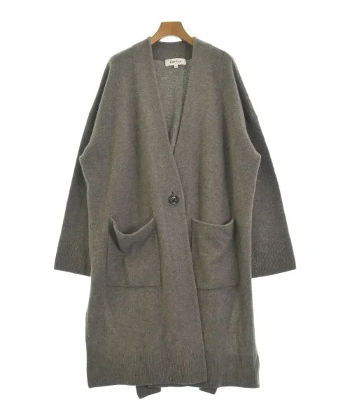 ENFOLD Cardigans Faux Fur Fabric Real Fur Fabric Shearling Fabric