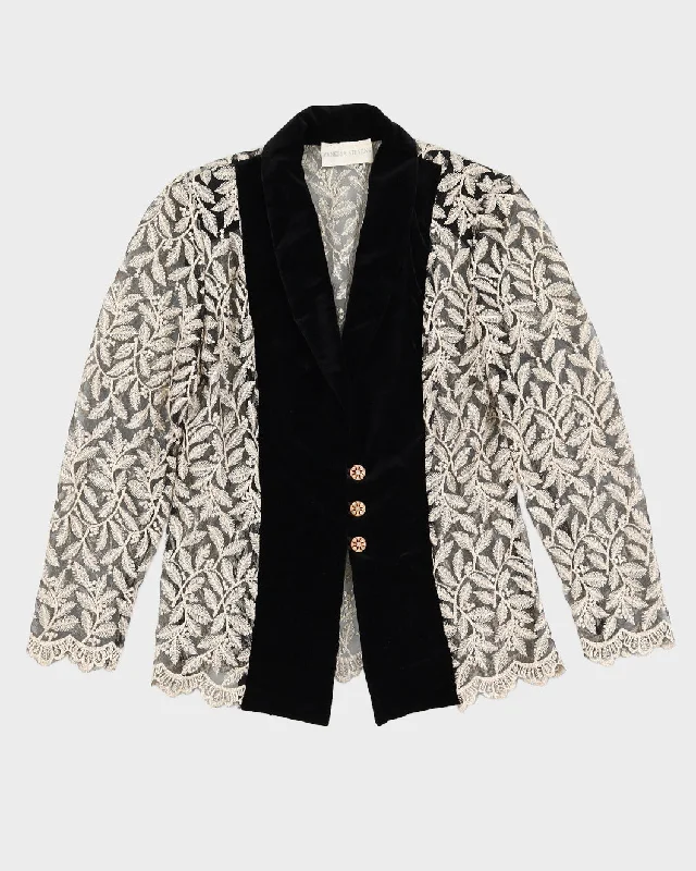 Vintage 90s Tulle Leaf Blazer - S Women's Advanced Suit
