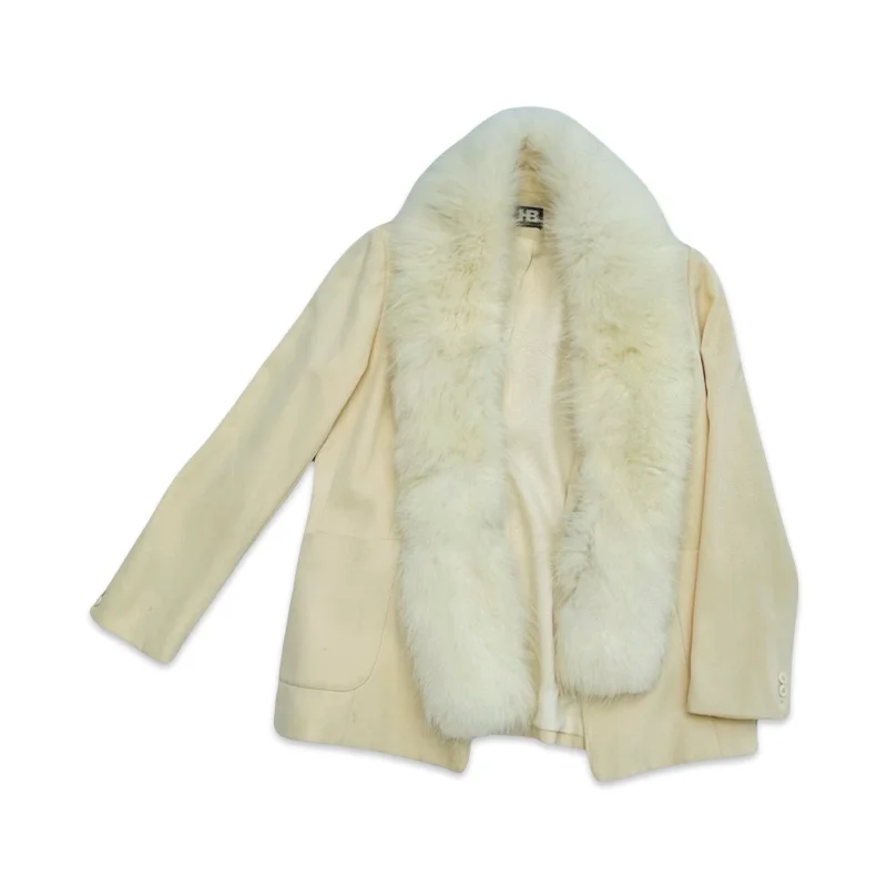 Vintage 60s Versatile Cream Blazer Spring Women's Coat