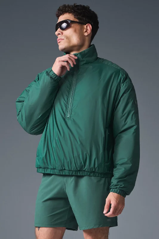 Latitude Light Weight 1/2 Zip Pullover Jacket - Winter Ivy Corduroy Jacket Velvet Jacket Brocade Jacket