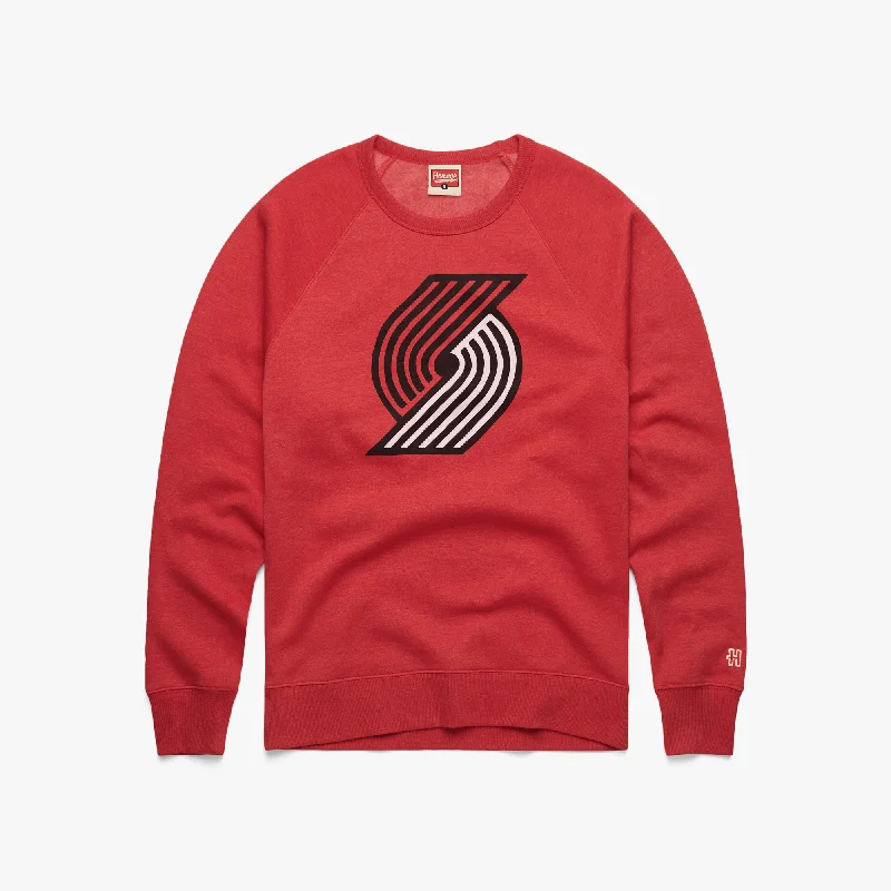 Portland Trail Blazers Logo Crewneck Women's Classic Blazer