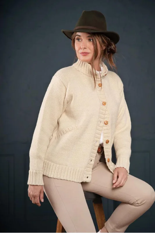Orizon - Victoria Cardigan - Natural Bright Pastel Dark