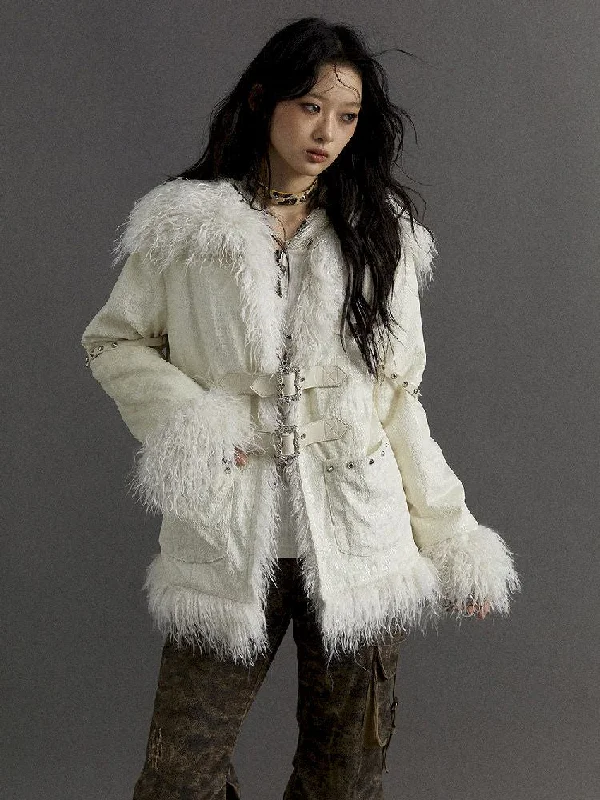 Loose Long Thickened Plush Coat Fur【s0000010321】 Trapeze Tunic Caftan
