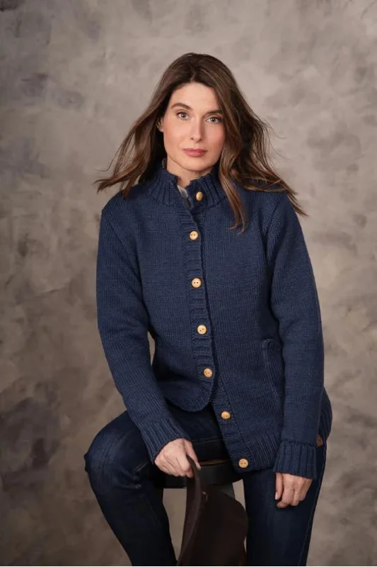 Orizon - Victoria Cardigan - Blue Thin Thick Dense