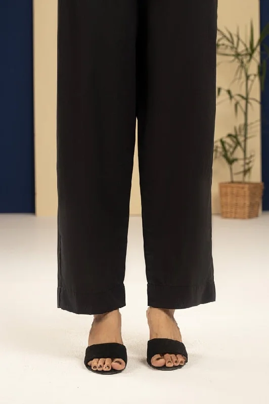 Gul Ahmed Stitched Cambric Dyed Trouser KTR-42030-B Trousers versatile all-occasion