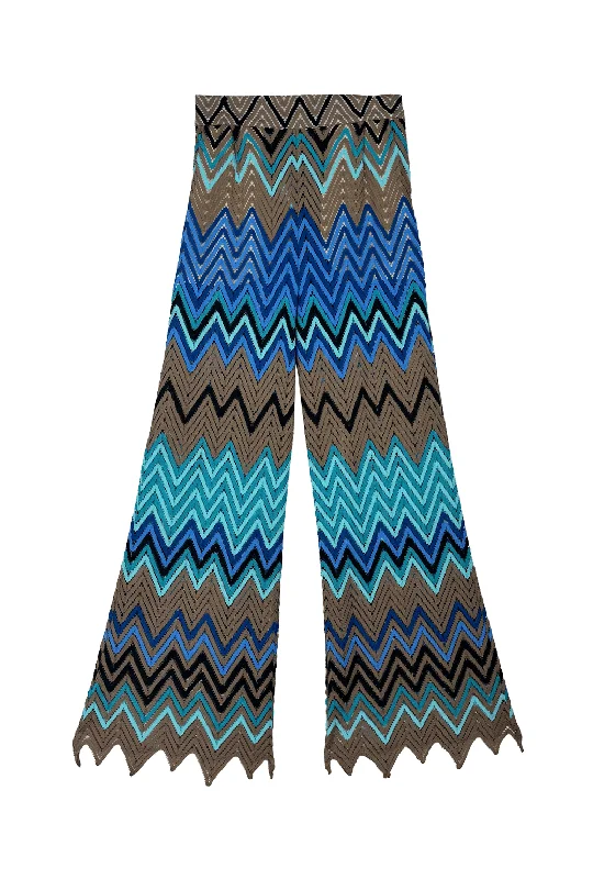 Buru x Kelly Golightly Poolside Flat Front Trousers  - Flame Stitch Trousers Favorite Customer