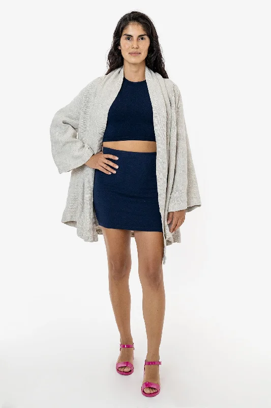 RLINBURGD - Linen Burlap Tie Front Cardigan Button Cardigan Zip Cardigan Pullover Cardigan