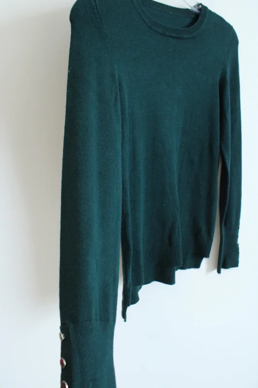 Evergreen Knit Sweater | XS Open Front Closed Front Wrap Front