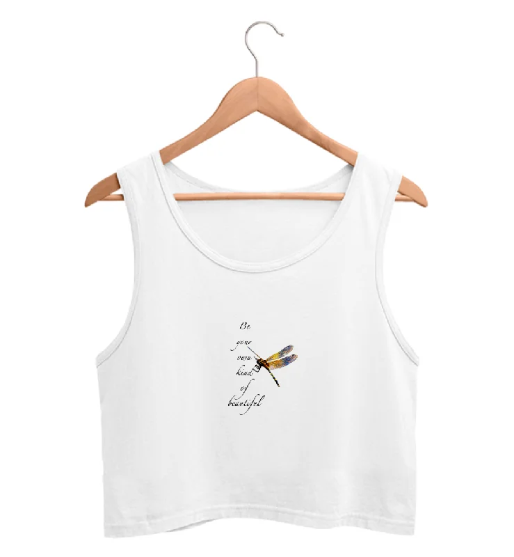 Your Own Kind Of Beautiful White Crop Tank For Women high neck tank