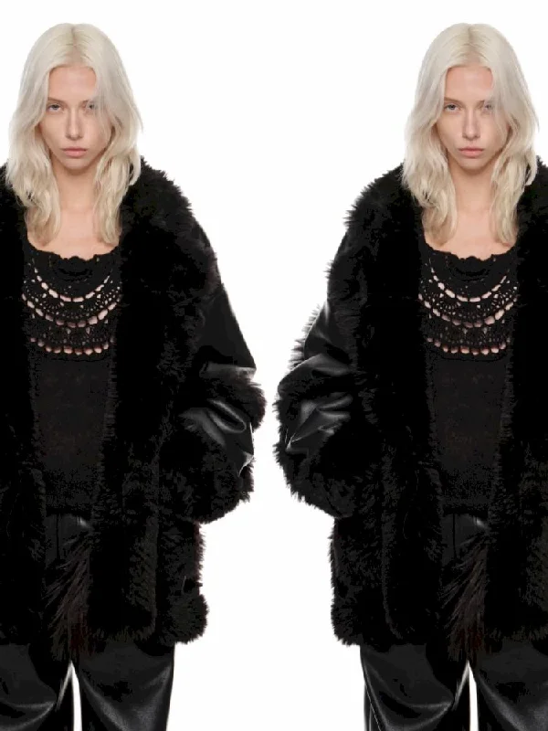 Double wear fur one coat【s0000010656】 Rayon Velvet Corduroy
