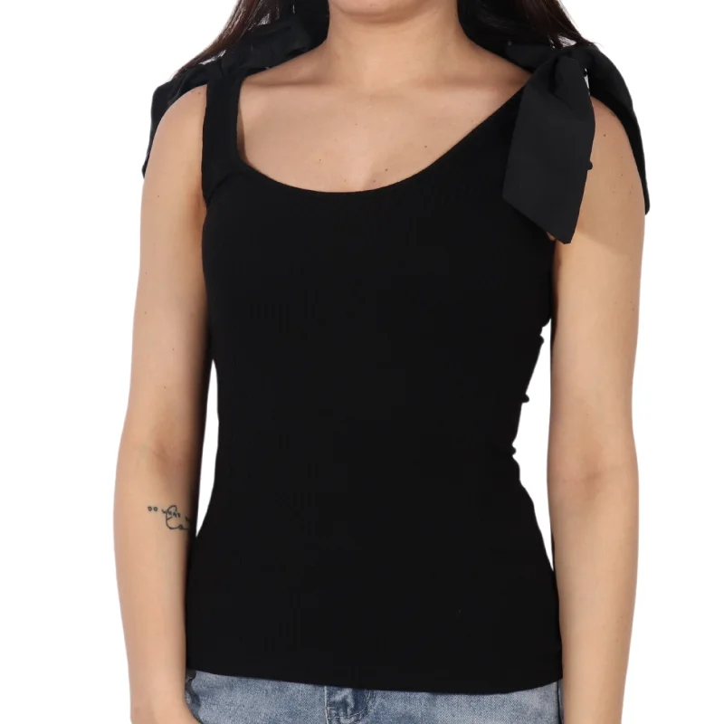 INC - Bailey Bow Shoulder Tank Top off shoulder tank