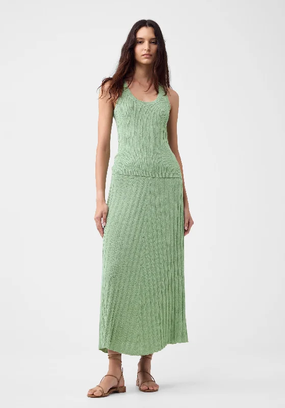 Calista Knit Tank_Mint lounge tank top