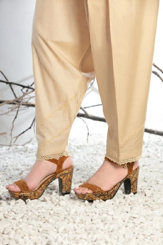 Tawakkal Fabric 01 Piece Stitched Cotton Trouser - D-1177-C High Waist Slim Fit Ankle Length
