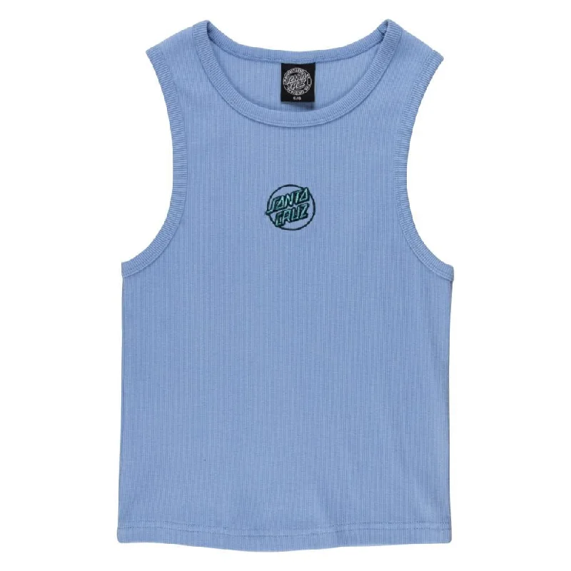 Santa Cruz Womens Vest Partial Dot Emb Tank - Hyacinth trendy tank top