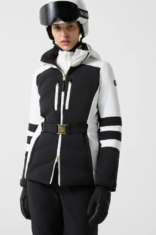 Kira Ski Jacket Faux Fur Fabric Real Fur Fabric Shearling Fabric