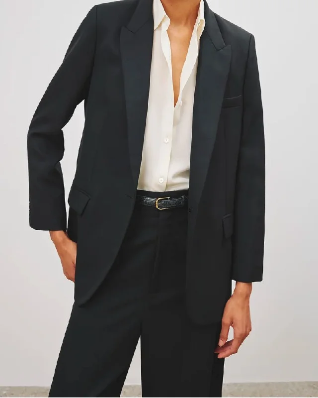 Nili Lotan - Diane Blazer in Black Women's Vintage Jacket