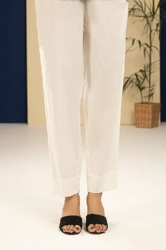 Gul Ahmed Stitched Cambric Dyed Trouser KTR-42029-B Trousers fashionable chic