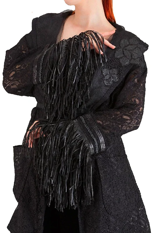Black Lace Cardigan - 70% off Spandex Rayon Corduroy