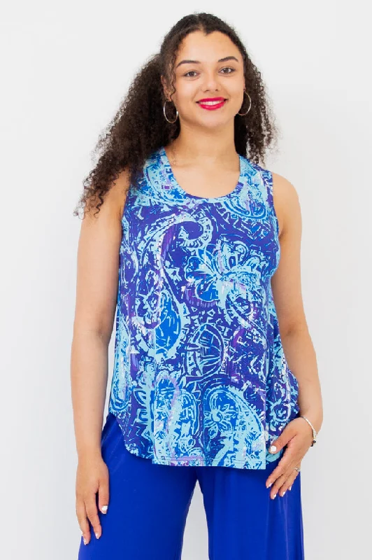 Jazz Tank, Curious, Bamboo sequin tank top