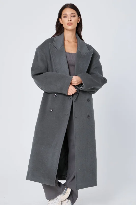ROZALIA x ATOIR Womens The Coat Stone Trim Padded Insulated