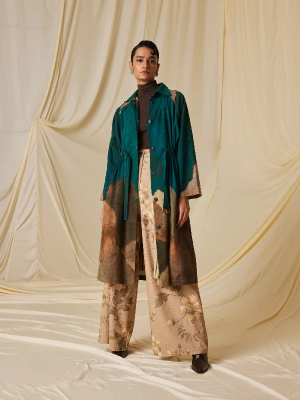Massif Coat Pleated Ruffled tiered