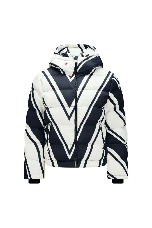Chevron-Print/Snow-White/Black
