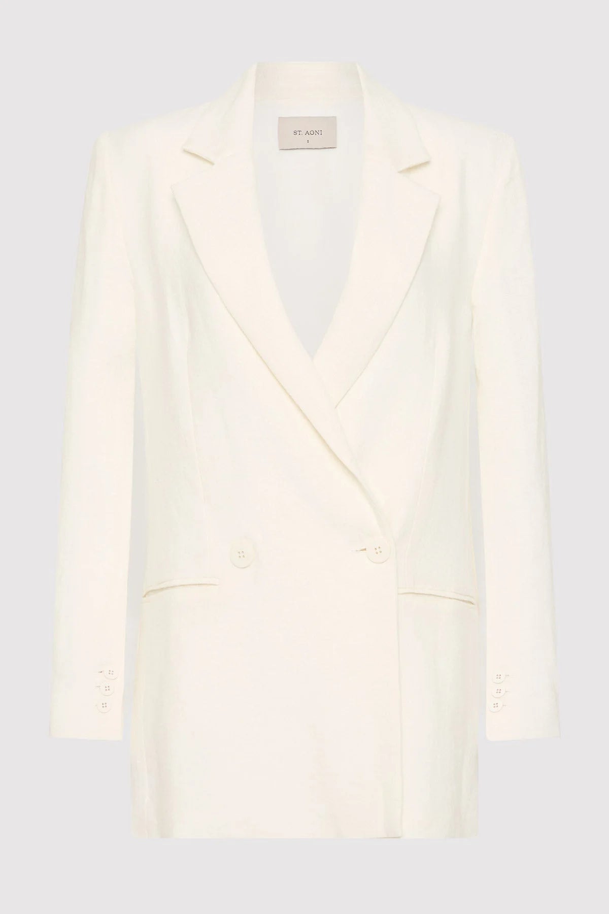 LINEN SPLIT SLEEVE BLAZER - IVORY Women's High-End Blazer