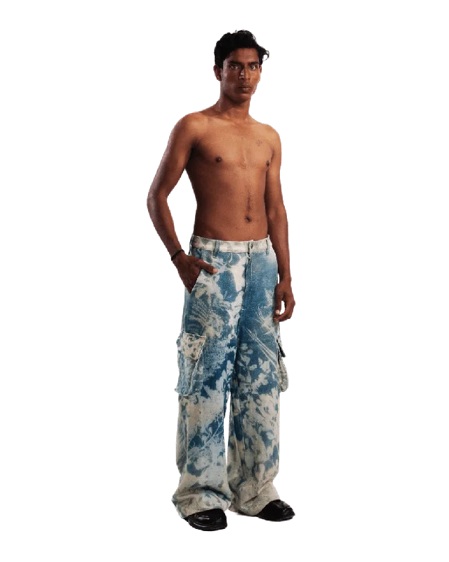 "GRANDMAS GARDEN" PRINTED TROUSERS Trousers Custom Made