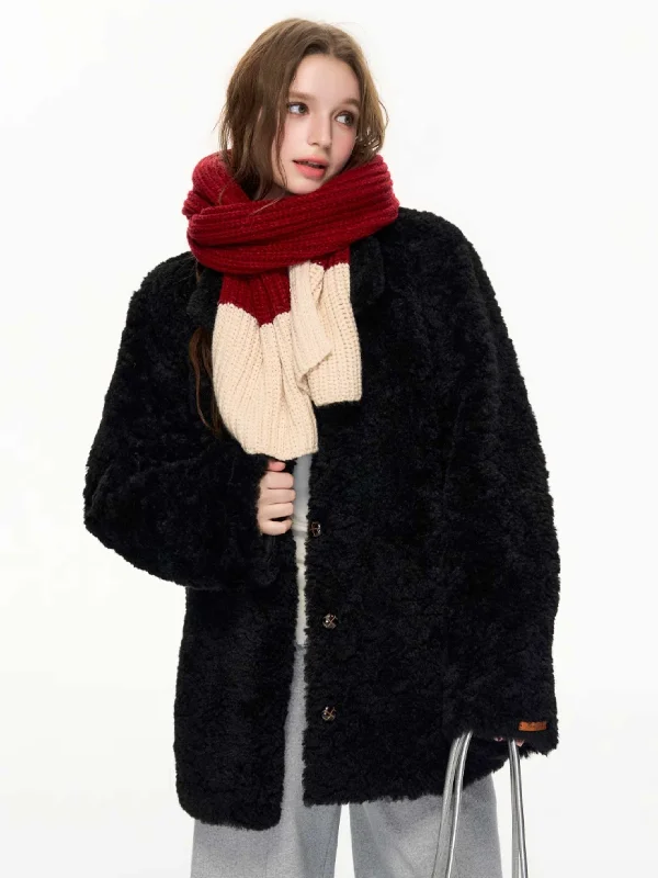 Loose heavy coat【s0000010605】 Pleated Ruffled tiered