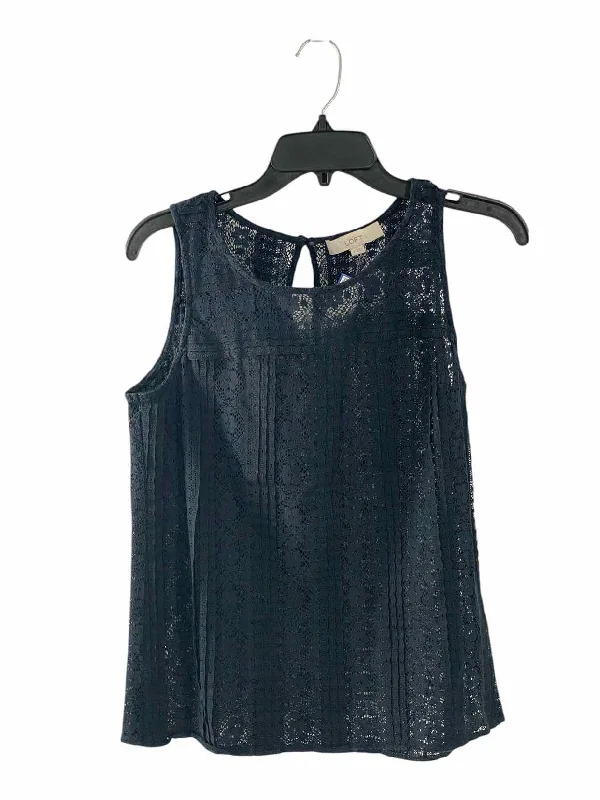Loft Size S Navy Tank Top activewear tank top