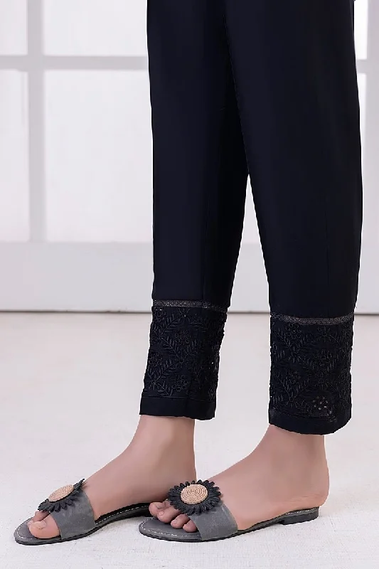 Lakhany 01 Piece Embroidered Trousers - LSM-T-3105 (B) Trousers Summer Linen