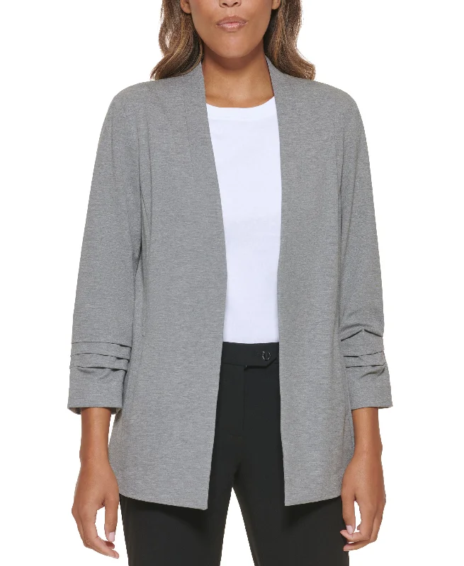 Calvin Klein X Fit 3/4 Sleeve Open Front Blazer Women's Daily Blazer