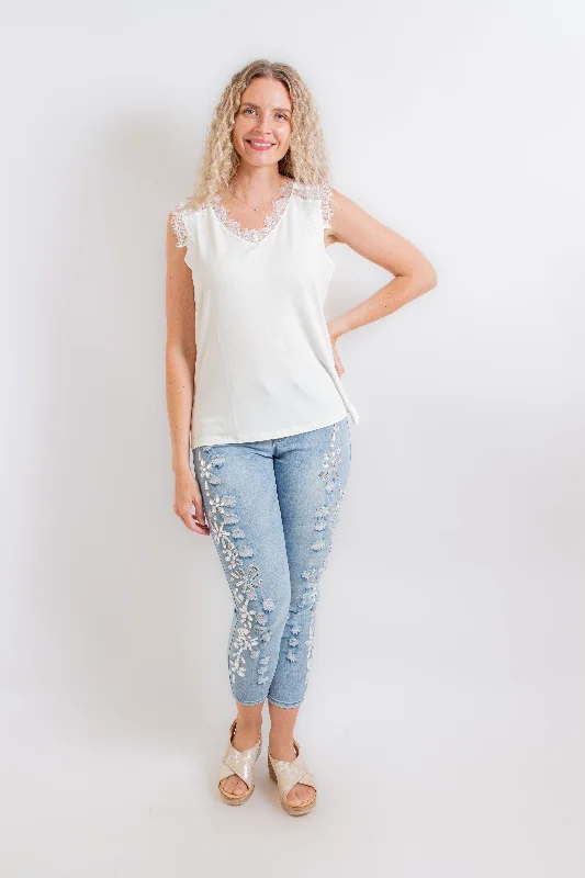 Off White Tank Top relaxed fit tank