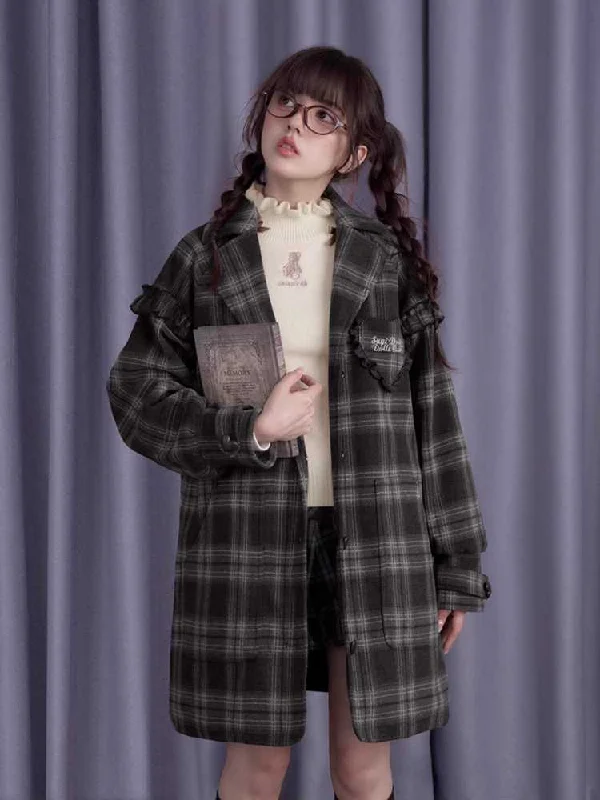 Cute college style coat【s0000010694】 Nylon Polyester Spandex