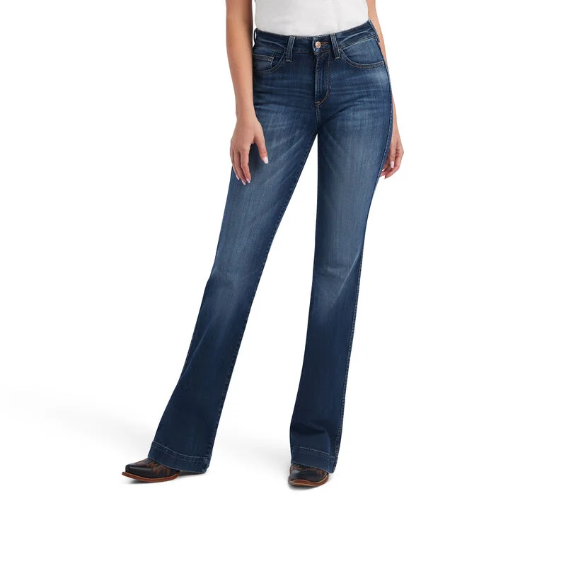 Ariat Ladies Slim Trouser Mckenna Wide Leg Jean 10042216 Trousers Tapered Slim Fit