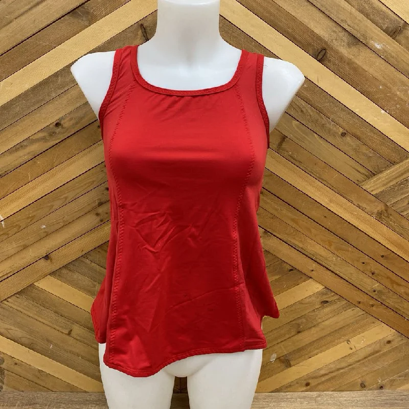 Lululemon- women's tank top : Red -women-6 cropped tank top