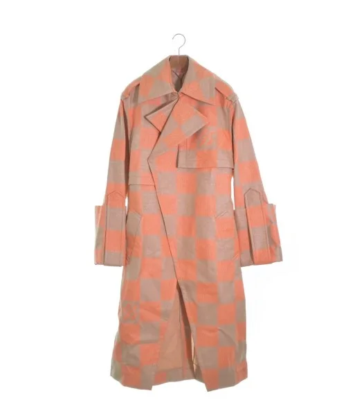 LOUIS VUITTON Trench coats Houndstooth Jacket Shearling Jacket Fleece Jacket