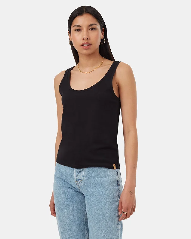 TreeBlend Double Scoop Tank white tank top