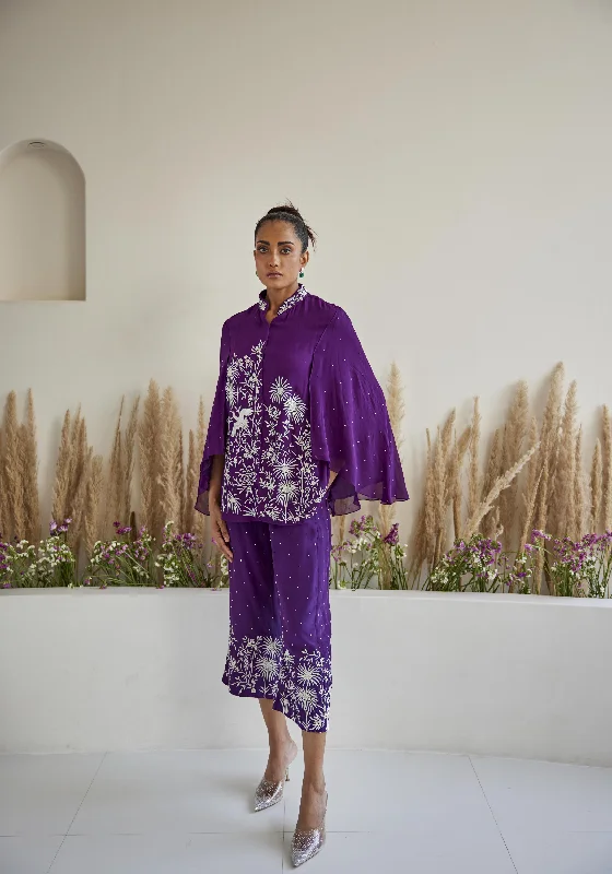 Parsi Gaara Cape Jacket Front Pockets Side Pockets Patch Pockets