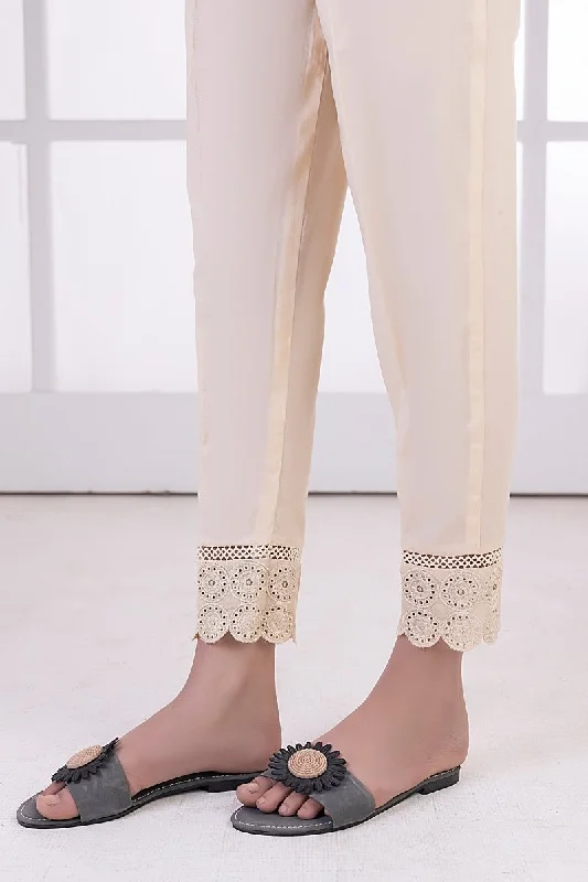 Lakhany 01 Piece Embroidered Trousers - LSM-T-3098 (BG) Trousers New Arrival