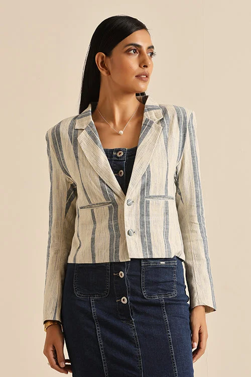 Okhai 'Pride' Pure Cotton Handwoven Blazer Women's Boutique Suit