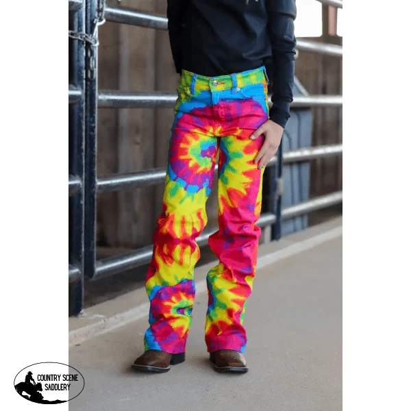 *YOUTH*TIE DYE SIGNATURE TROUSER DENIM Trousers Essential Wardrobe