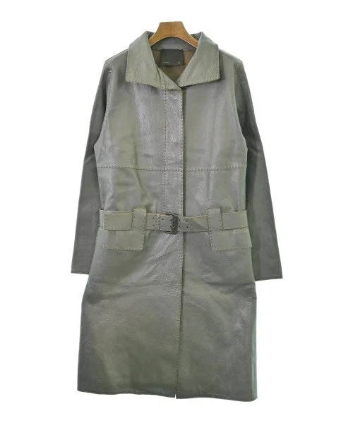 FENDI Soutien collar coats Bodycon Sheath Shift