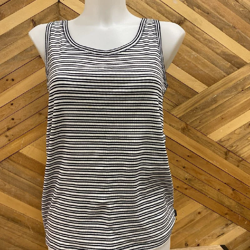 Eddie Bauer- Tank top - MSRP $38: Black/white -women-LG workout tank top